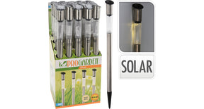 Solarlamp tuinsteker rvs d4 h70cm warm white