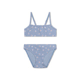 Gänseblümchenblume | Blauer UV-Bikini für Mädchen