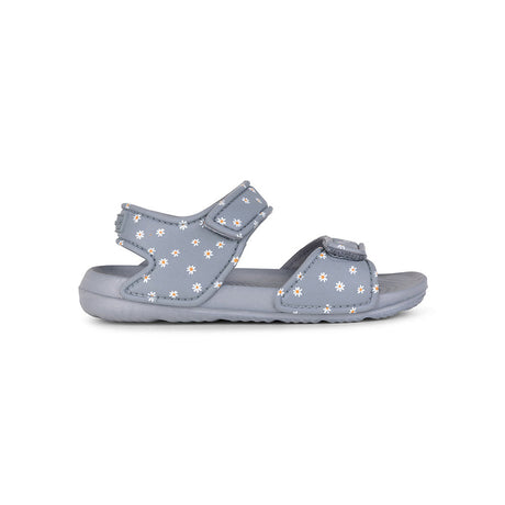 Gänseblümchenblume | blaue Sandalen - Größe 19-29