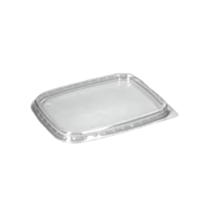 Deckel Salatbehälter Rechteck Apet T1 (50 Stück à 10,8x 8,2 cm)