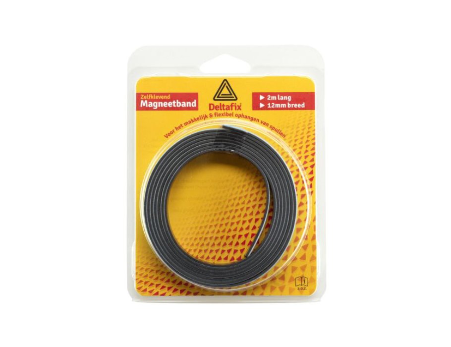 Deltafix-Magnetband – selbstklebend – 2 Meter – 12 mm x 2 mm