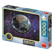 Dinotoys Dino-Puzzle – im Dunkeln leuchtender Planet Erde – 1000 Teile