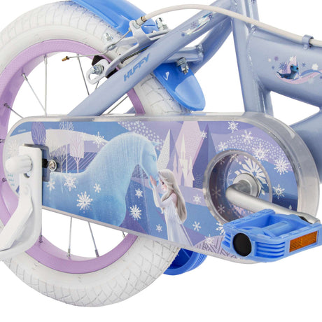 Huffy disney frozen 2 kinderfiets - meisjes - 14 inch - blauw paars - twee handremmen