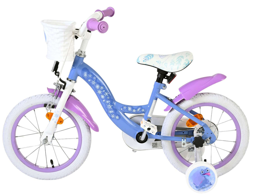 Disney Die Eiskönigin Disney Frozen 2 Kinderfahrrad – Mädchen – 14 Zoll – Blau Lila