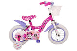 Disney Minnie süßest aller Zeiten! Kinderfahrrad - Mädchen - 12 Zoll - Pink - Zwei Handbremsen