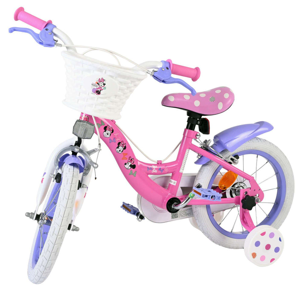 Disney Minnie Kinderfahrrad – Mädchen – 14 Zoll – Pink – zwei Handbremsen