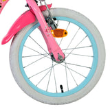Volare magic royals kinderfiets - meisjes - 16 inch - roze - twee handremmen