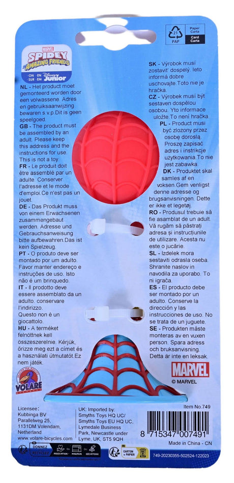Spidey und ihre Freunde Spidey und seine tollen Freunde Fahrradhupe – Jungs – rot, blau, gelb