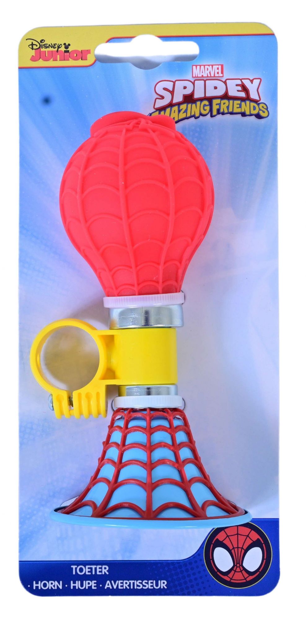 Spidey und ihre Freunde Spidey und seine tollen Freunde Fahrradhupe – Jungs – rot, blau, gelb