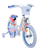 Stitch Stitch Kinderfahrrad Mädchen 16 Zoll Creme Koralle Blau Zwei Handbremsen
