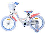 Stitch Stitch Kinderfahrrad Mädchen 16 Zoll Creme Koralle Blau Zwei Handbremsen