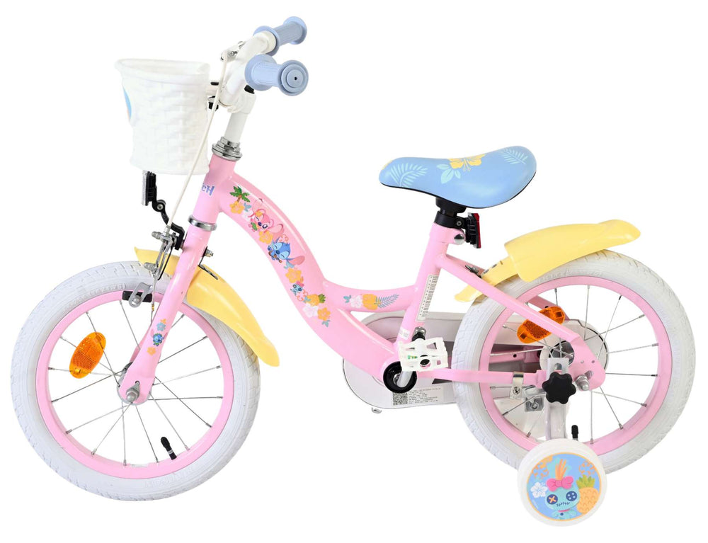 Stich Disney Stitch Kinderfahrrad – Mädchen – 14 Zoll – Rosa