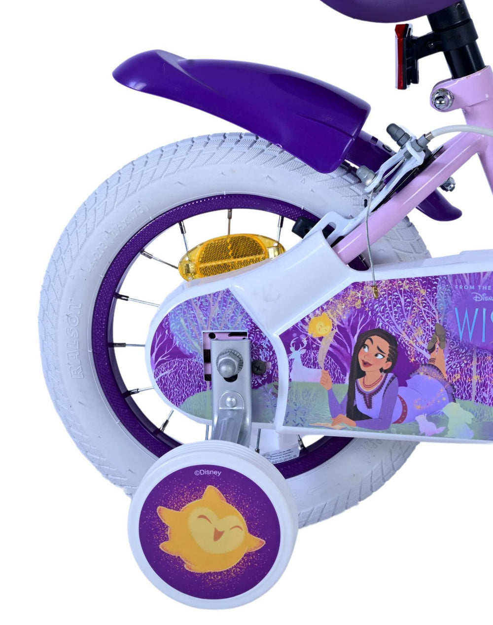 Wünschen Sie Disney Children's Bicycle - Mädchen - 12 Zoll - Lila - Zwei Handbremsen