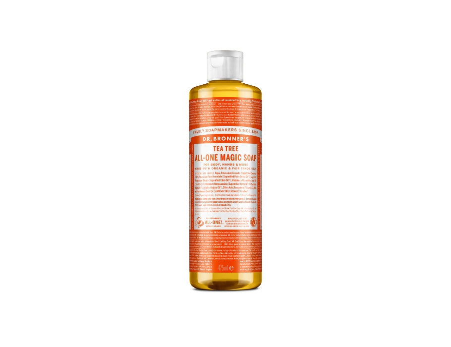 Dr. Bronner's Flüssigseife – reines Kastilien – Teebaum – 475 ml