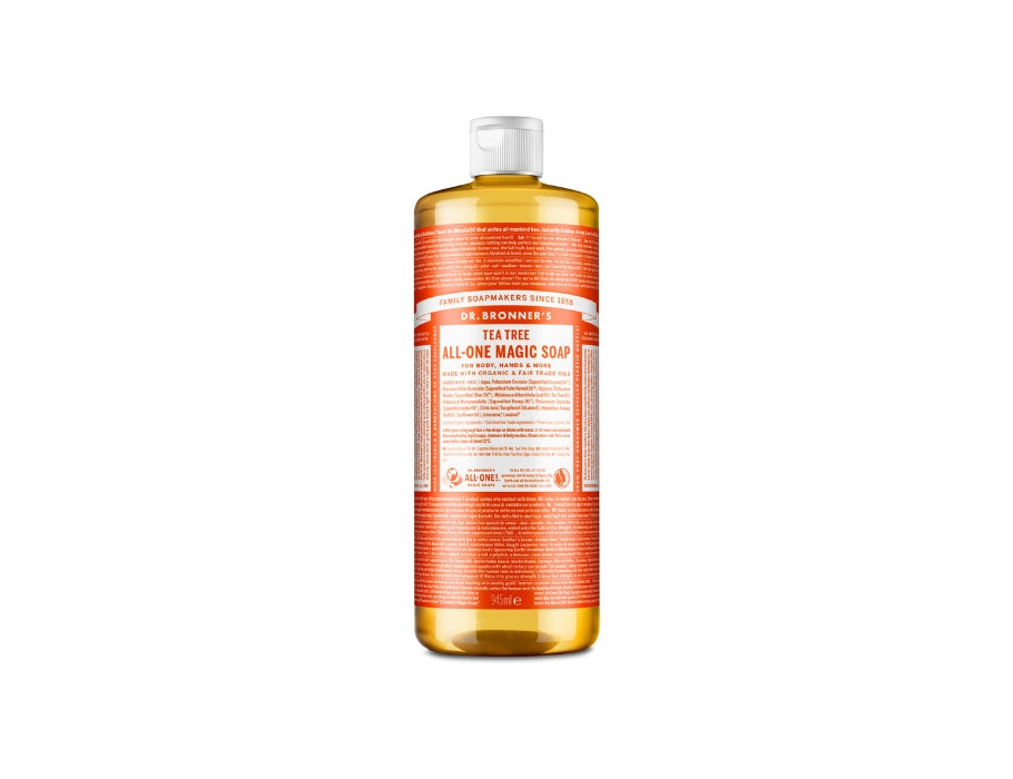 Dr. Bronner's Flüssigseife – reines Kastilien – Teebaum – 945 ml