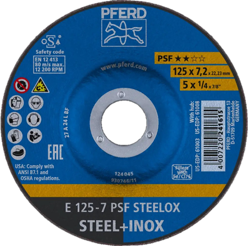 Pferd ABS-Stahl Edelstahl A24 125-7 | 10 Stück