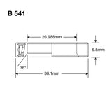 Enduro-Lager B 541 Max – Abec 3 Max (Radial) – 1 1 16''x1,5''x9 32''