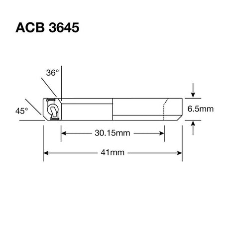 Enduro-Lager ACB 3645 cc SS – 440c Edelstahl (Schrägkontakt) – 30,2 x 41 x 6,5 (36 x 45°)