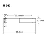Enduro-Lager B 543 LLB SS – 440c rostfrei (radial) – 1 9 16''x2''x9 32''