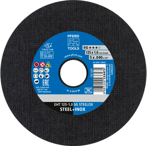 Pferd dss inox a60 125-1.0 | 25 Stück