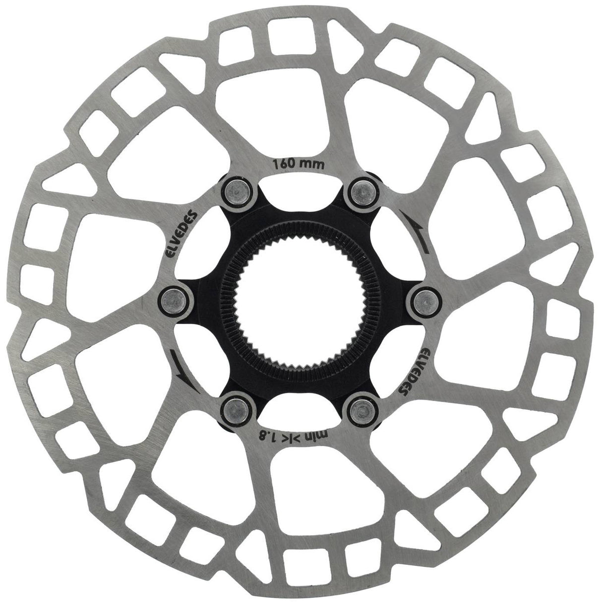 ELVEDES BREMSEISE CENTERLOCK Ø160 mm T = 2,0 mm