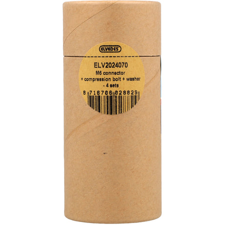Elvedes Set M6-Stecker, Klemmschraube und Unterlegscheibe (4 Stück)