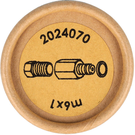 Elvedes Set M6-Stecker, Klemmschraube und Unterlegscheibe (4 Stück)