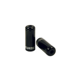 Pot Cable Hut ergeht schwarze 5,0 mm | Aluminium 50 Stück