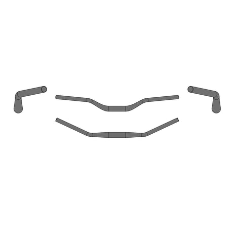 Ergotec-Lenker 50 Comfort ø31,8 mm 50 mm Rise – schwarz sandgestrahlt