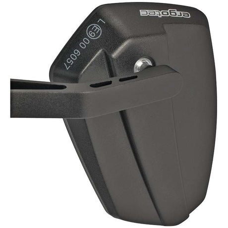 Ergotec Spiegel M-77 kurzer Arm 120 x 80-55 mm Aluminium – schwarz sandgestrahlt (K-geprüft)
