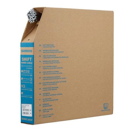 Shimano-Edelstahl-Sus-Shift-Innenkabel 1,2 mm x 2100 mm (100er-Werkstattpackung)