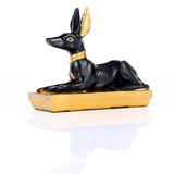 Ägypten - liegender Anubis aus schwarzem Gold