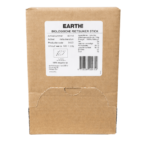 Earth Bio-Rohrzuckerstangen (600 Stück)