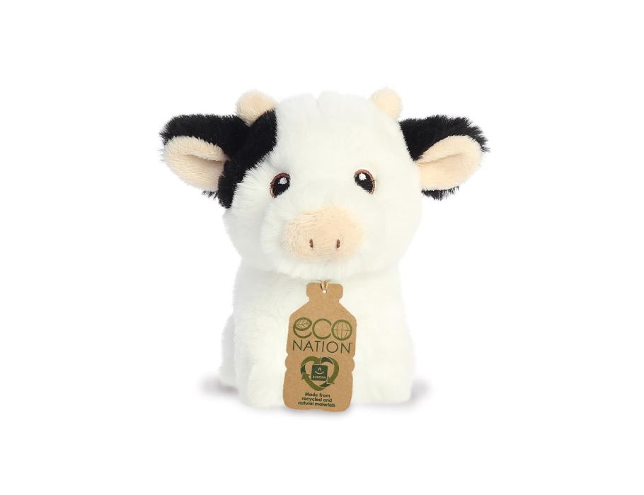 Eco Nation Plüsch-Kuscheltier - Mini - Kuh - 13 cm
