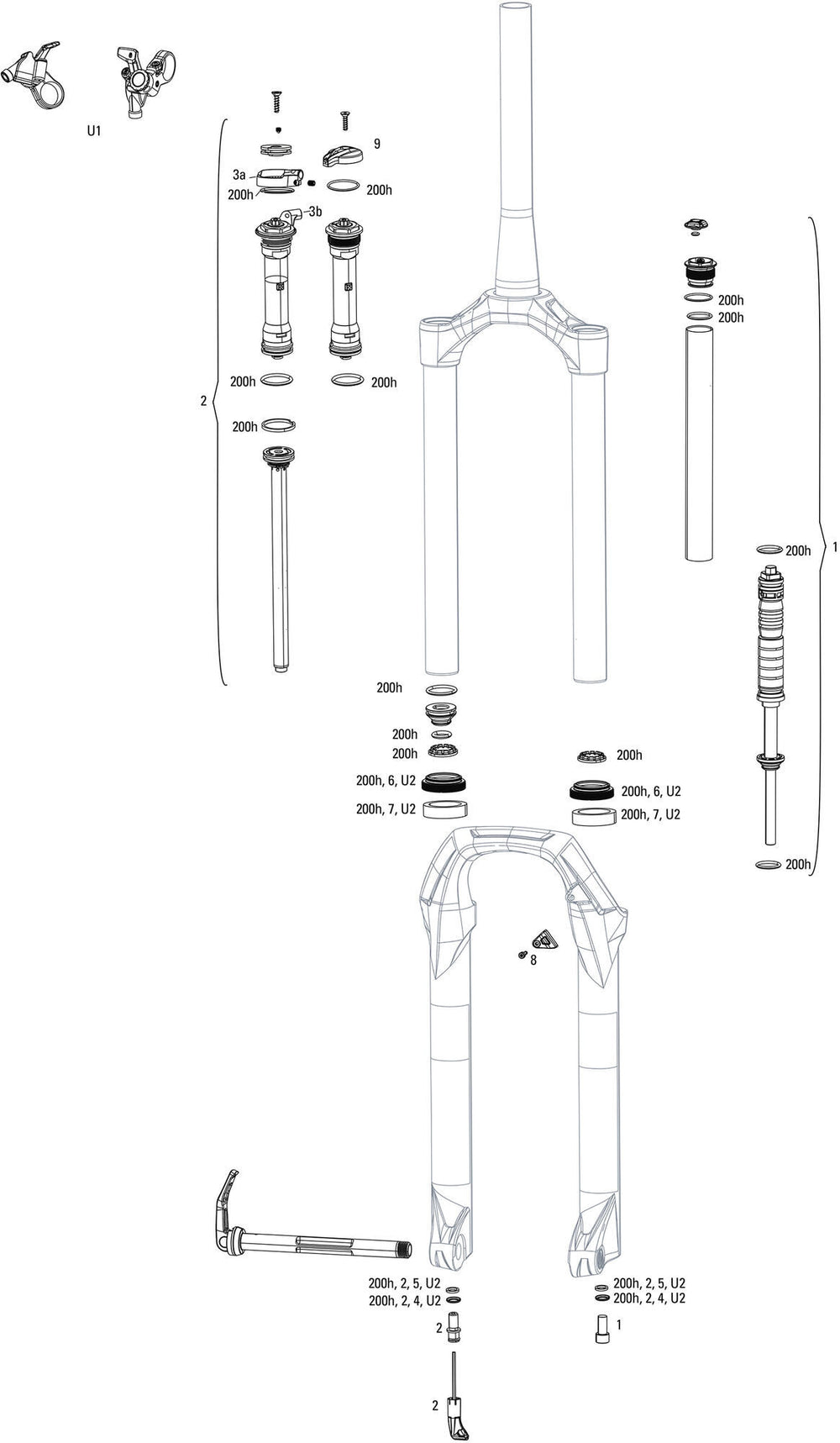 RockShox Federgabel Judy Silver TK 29 Federgabel RS Judy Sil.TK Schwarz