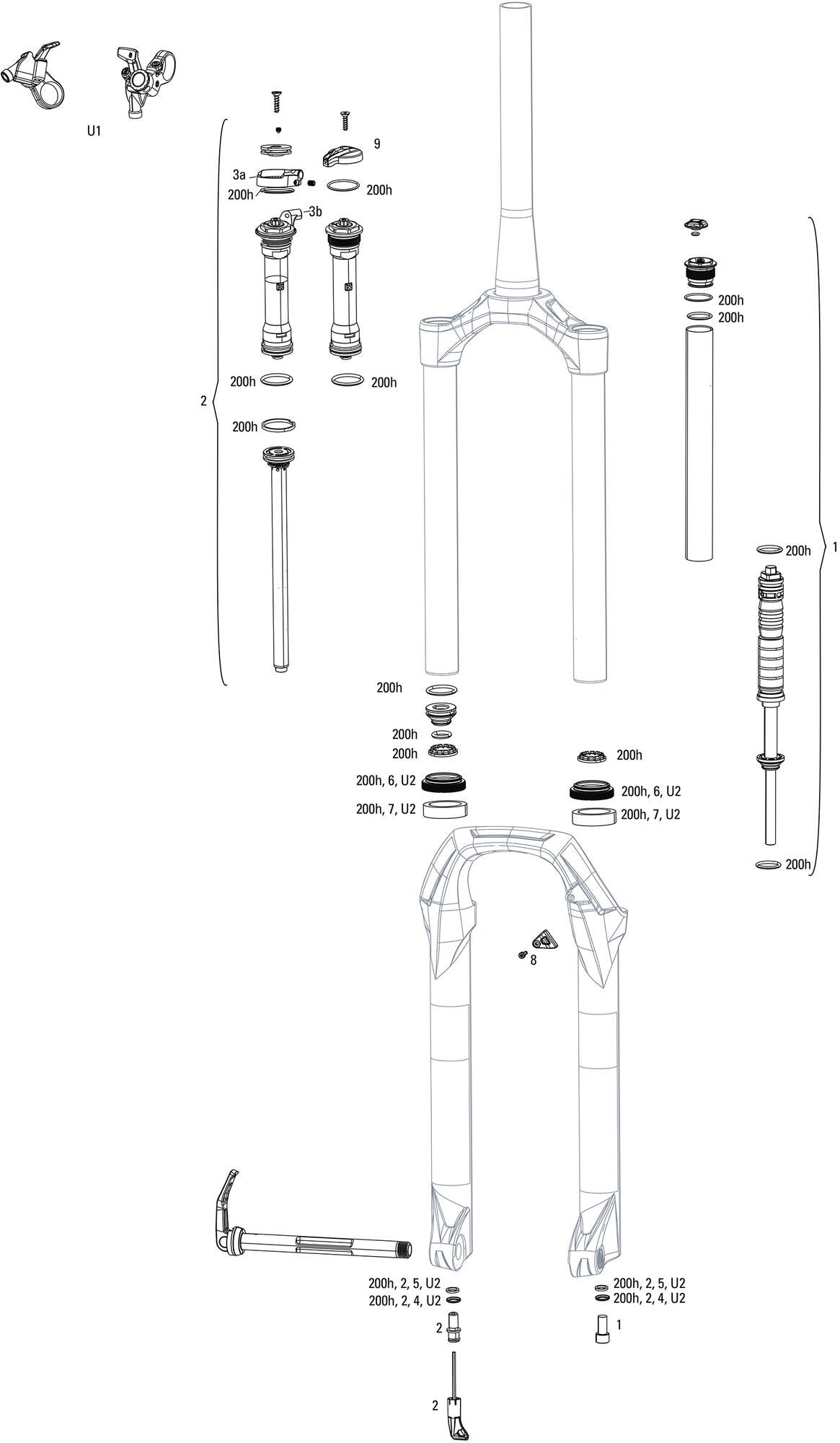 RockShox Federgabel Judy Silver TK 29 Federgabel RS Judy Sil.TK Schwarz