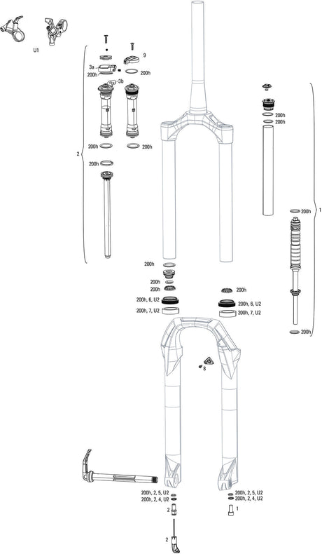 RockShox Federgabel Judy Silver TK 27,5 Federgabel RS Judy Sil.TK 120mm Schwarz