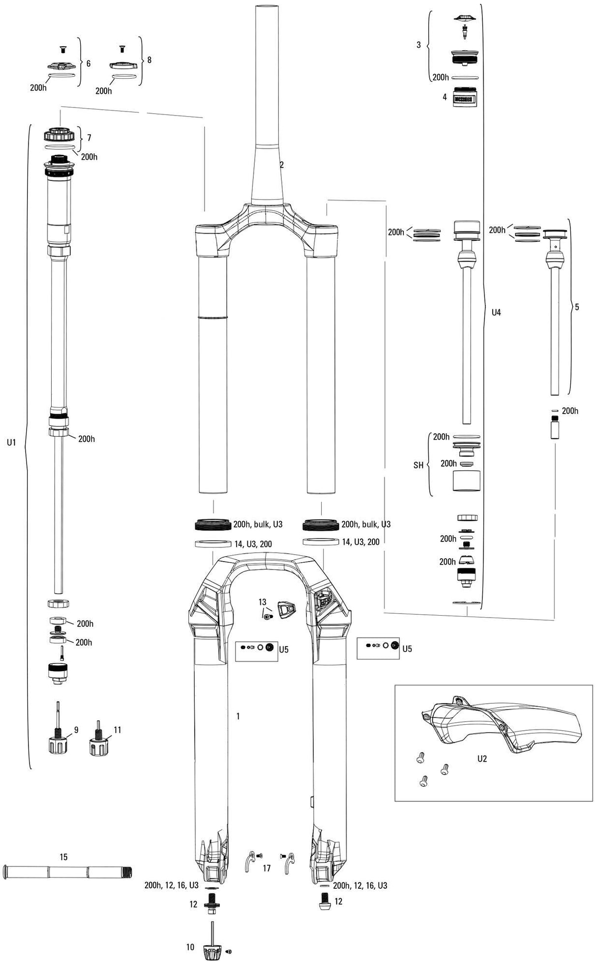 RockShox Federgabel Lyrik Ultimate RC2 27,5 Boost Sus.Fork RS Lyrik Ult.RC2 27,5 150mm Grün