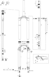 Rockshox Federgabel Pike Ultimate RC2 27,5 Boost Susp.Fork RS Pike Ult.RC2 27,5 120 mm Silber