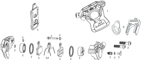 Sram Scheibenbremskraft Achsen E1. Bremsen Scheibenkraft Achsen E1 rechts vorne