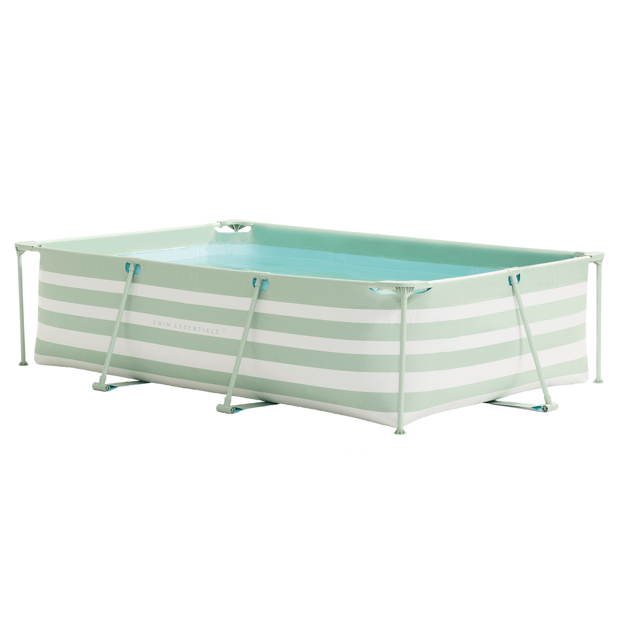 Swim Essentials Luxus-Schwimmbecken mit grünen Streifen, 300 x 200 x 75 cm