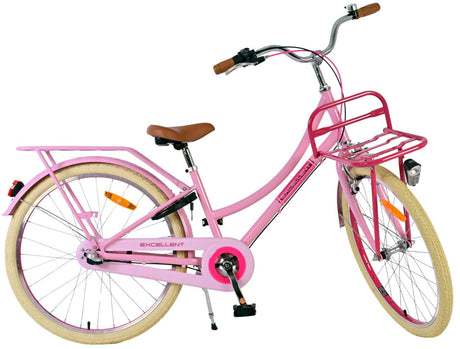Volare Exzellente Kinderfahrrad - Mädchen - 24 Zoll - Pink - 3 Zahnräder