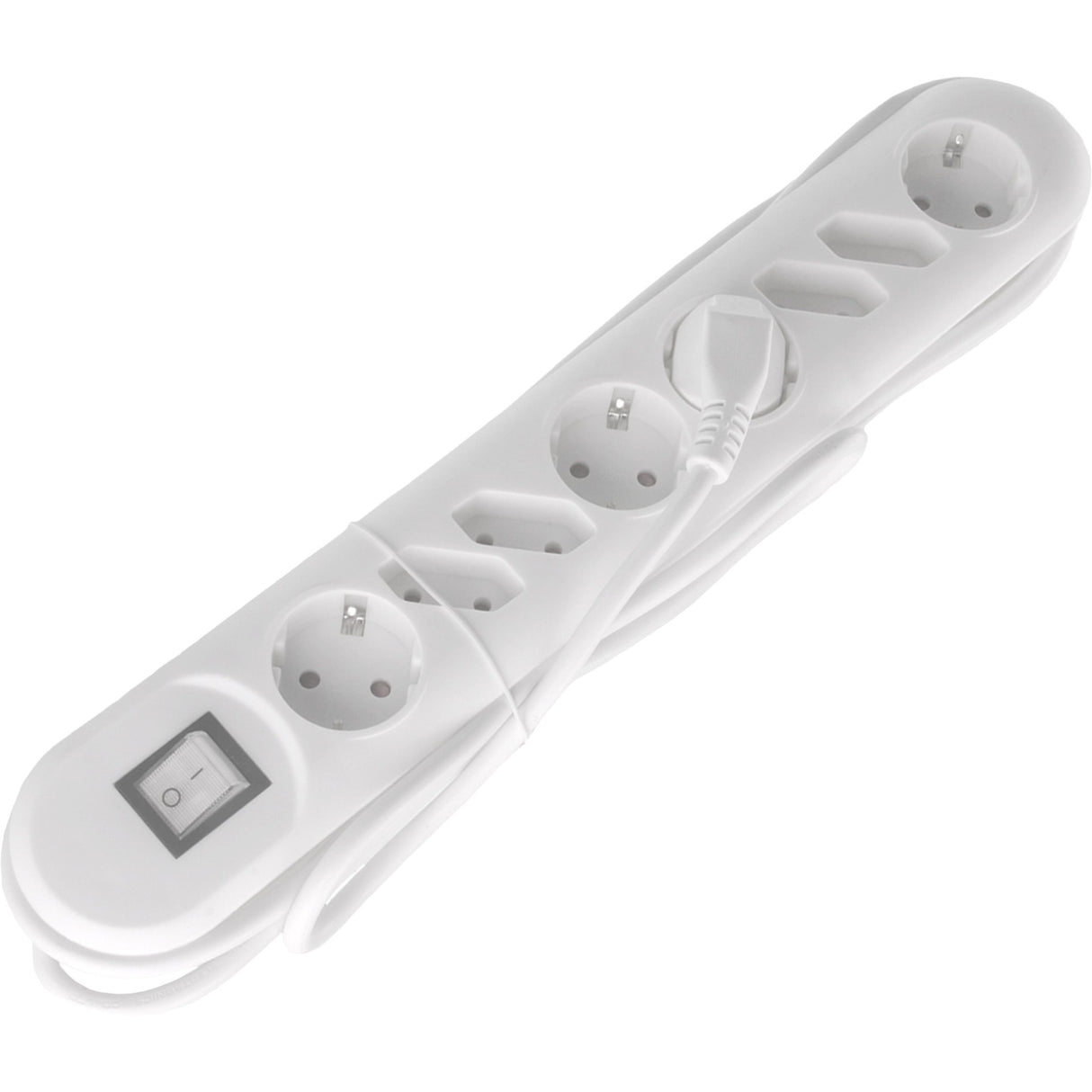 Exin Exin Socket 8 -fach 4 EU 4 Rot -Boden -Schalter