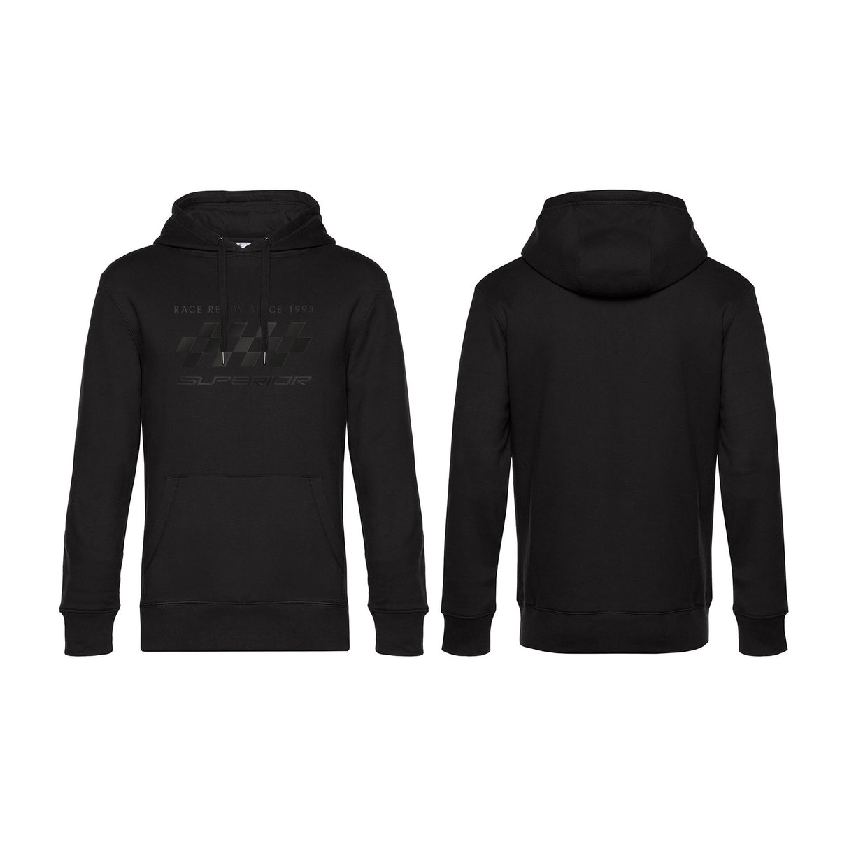 Überlegener Kapuzenpullover, Größe XXL, Schwarz
