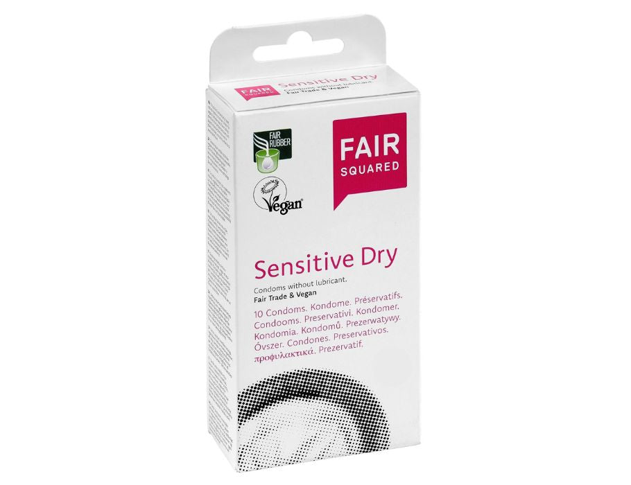 Faire quadratische Kondome Sensitive Dry - 10 Stk