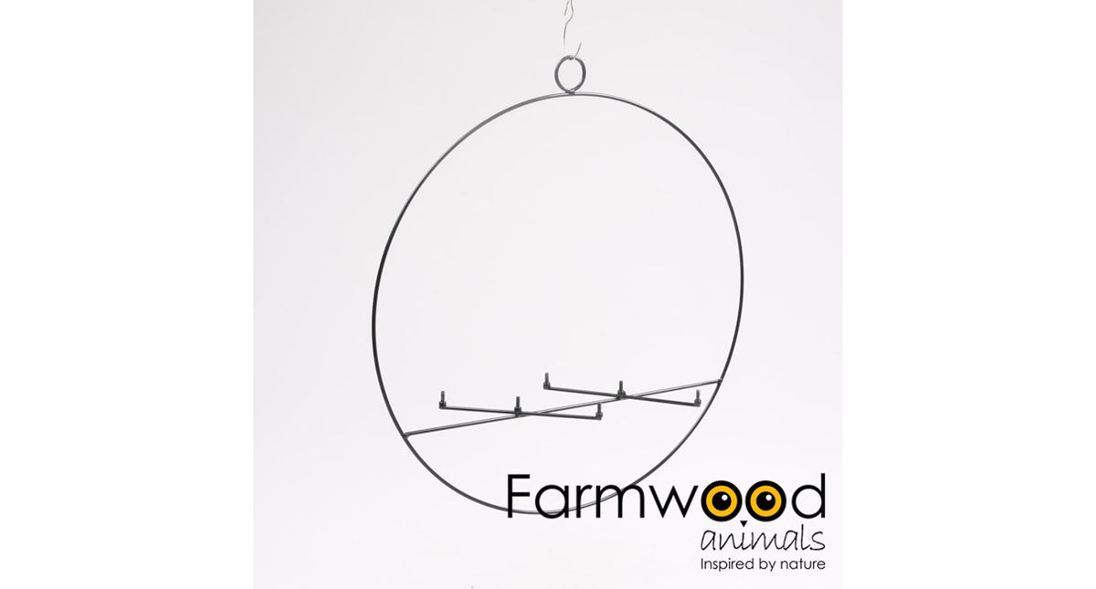 Ring 3mm hang d 40 cm zwart 6x schroef