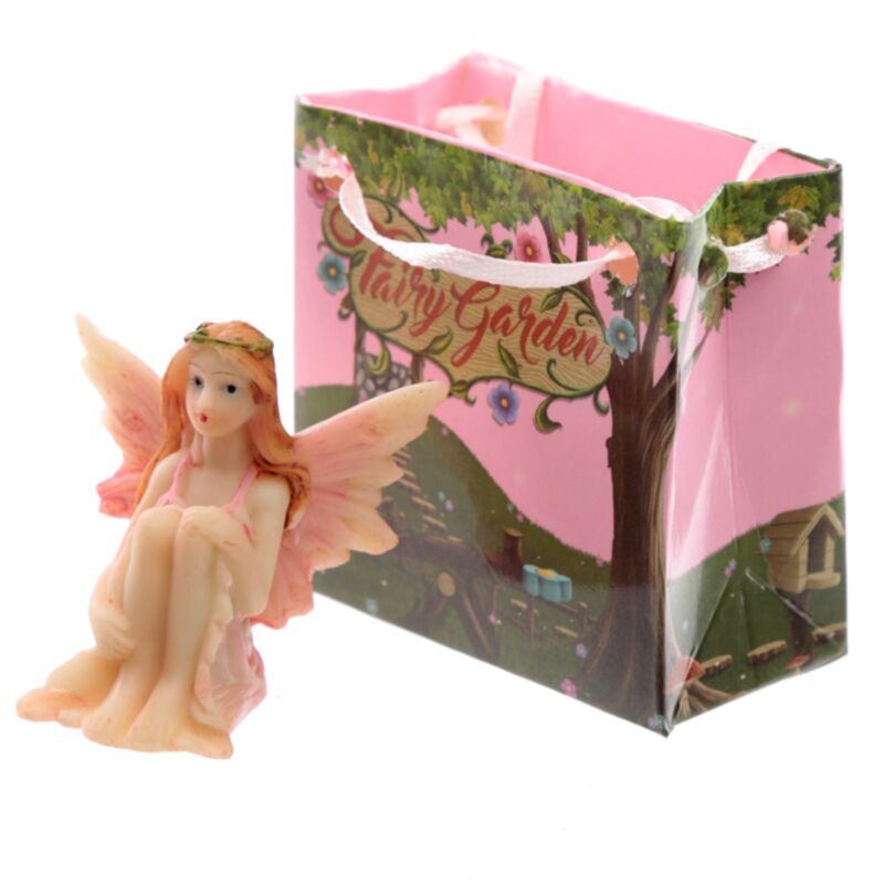 Blumenfee, Gartenfee in einer Mini-Geschenktüte