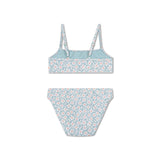 Blühen | grüner UV-Bikini für Mädchen