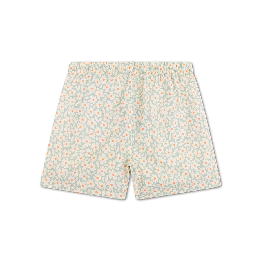 Blühen | Grüne UV-Badeshorts für Mädchen