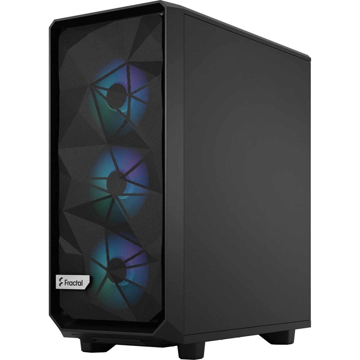 Fraktales Design meshify 2 kompaktes lite rgb schwarz tg leuchtt